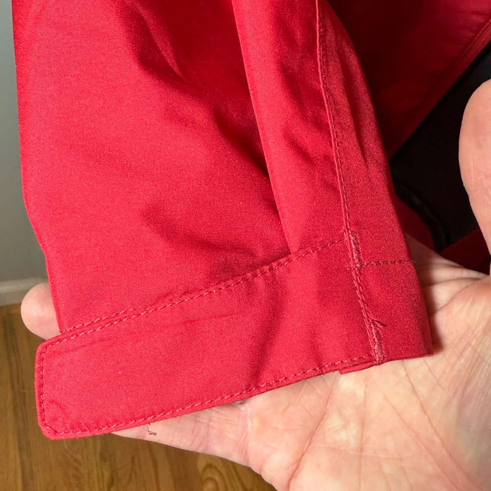 Helly Hansen Jacket Women Sz Large Red mid weight jacket Viking Logo - Picture 7 of 8